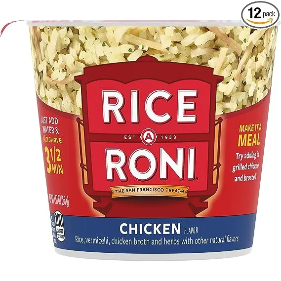 Rice a Roni Cups, Chicken, Individual Cup (Pack of 12 Cups)