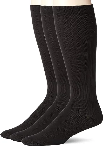 Dr. Scholl's Men's Graduated Compression Over the Calf Socks - 2 & 3 Pairs - Comfort Fatigue Relief