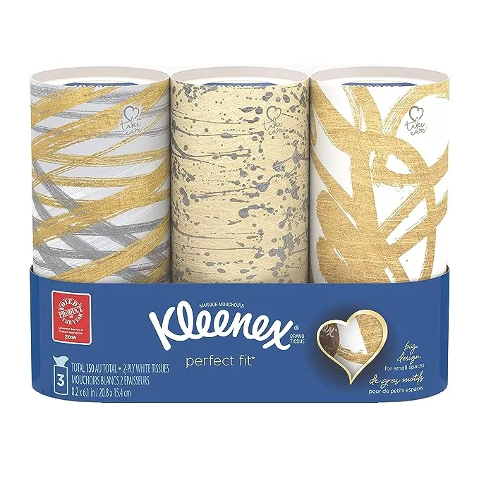 Kleenex Perfect Fit pañuelos faciales, 50 unidades, paquete de 4