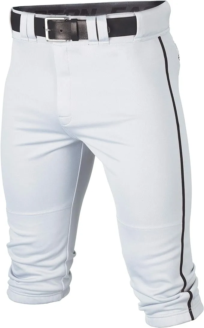 Easton Rival+ Knicker Piped Baseball Pant, White/Black, Youth, Large