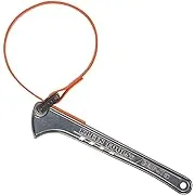 Klein Tools S12HB Strap Wrench, Adjustable Grip-It Strap Wrench Adjusts 1-1/2 to 5-Inch, 12-Inch Handle