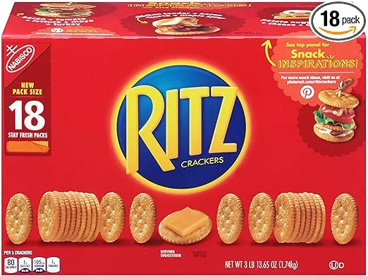 Product of Nabisco Ritz Crackers, 61.6 oz. (18 pk.) - Crackers [Bulk Savings]