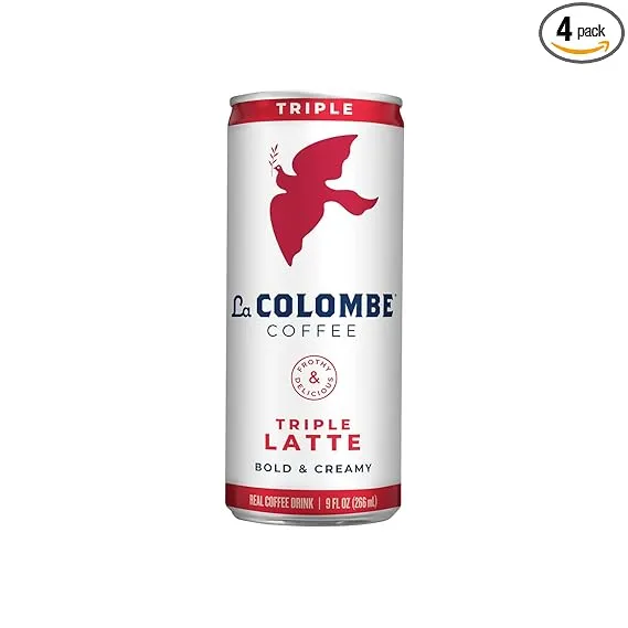 La Colombe Triple Draft Latte - 3 Shots Of Cold-Pressed Espresso and Frothed Milk - Made With Real Ingredients - Grab And Go Coffee , 9 Fl Oz (Pack of 4)