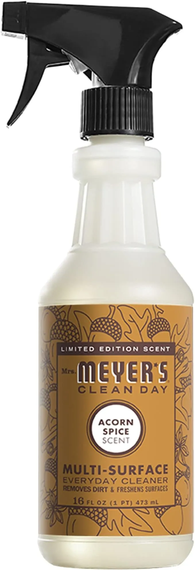 Mrs. Meyer’s Clean Day Multi-Surface Everyday Cleaner, Acorn Spice Scent, 16 Ounce Bottle