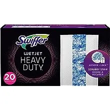 Swiffer Wetjet Heavy Duty Mop Pad Refills for Floor Mopping and Cleaning, All Purpose Multi Surface Floor Cleaning Product, 20 Count (Packaging May Vary)