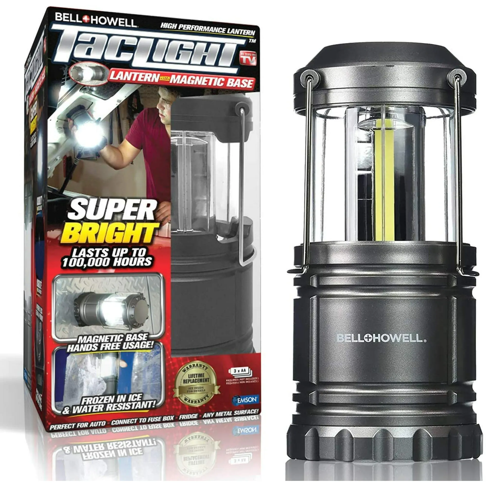 Bell + Howell LED Taclight Lantern, Black