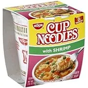 Nissin Cup Noodles Ramen Noodle Soup, with Shrimp - 12 pack, 2.25 oz cups