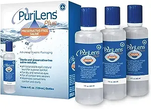 PuriLens Plus Preservative Free Saline Bottles