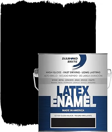 Diamond Brite Paint 80000 1-Quart Latex Gloss Enamel, White