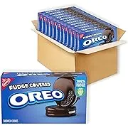 OREO Fudge Covered Chocolate Sandwich Cookies, Original Flavor, 12 - 7.9 oz Boxes