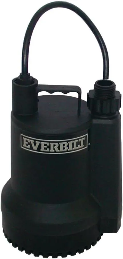 Everbilt SUP54-HD 1/6 HP Plastic Submersible Utility Pump