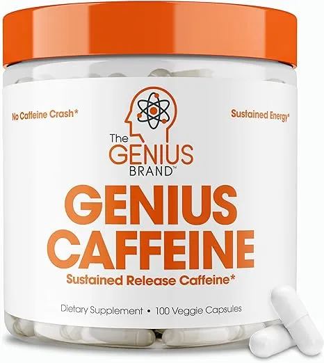 The Genius Brand Genius Caffeine Capsules, 100 count