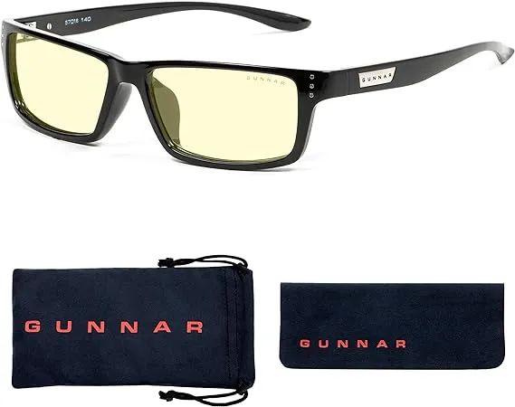 GUNNAR - Premium Gaming and Computer Glasses - Blocks 65% - 98% Blue Light - Riot