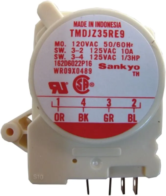 Supco SC952 Refrigerator Defrost Timer For GE WR9X489, 162D6022P16, AP2061695, PS310858