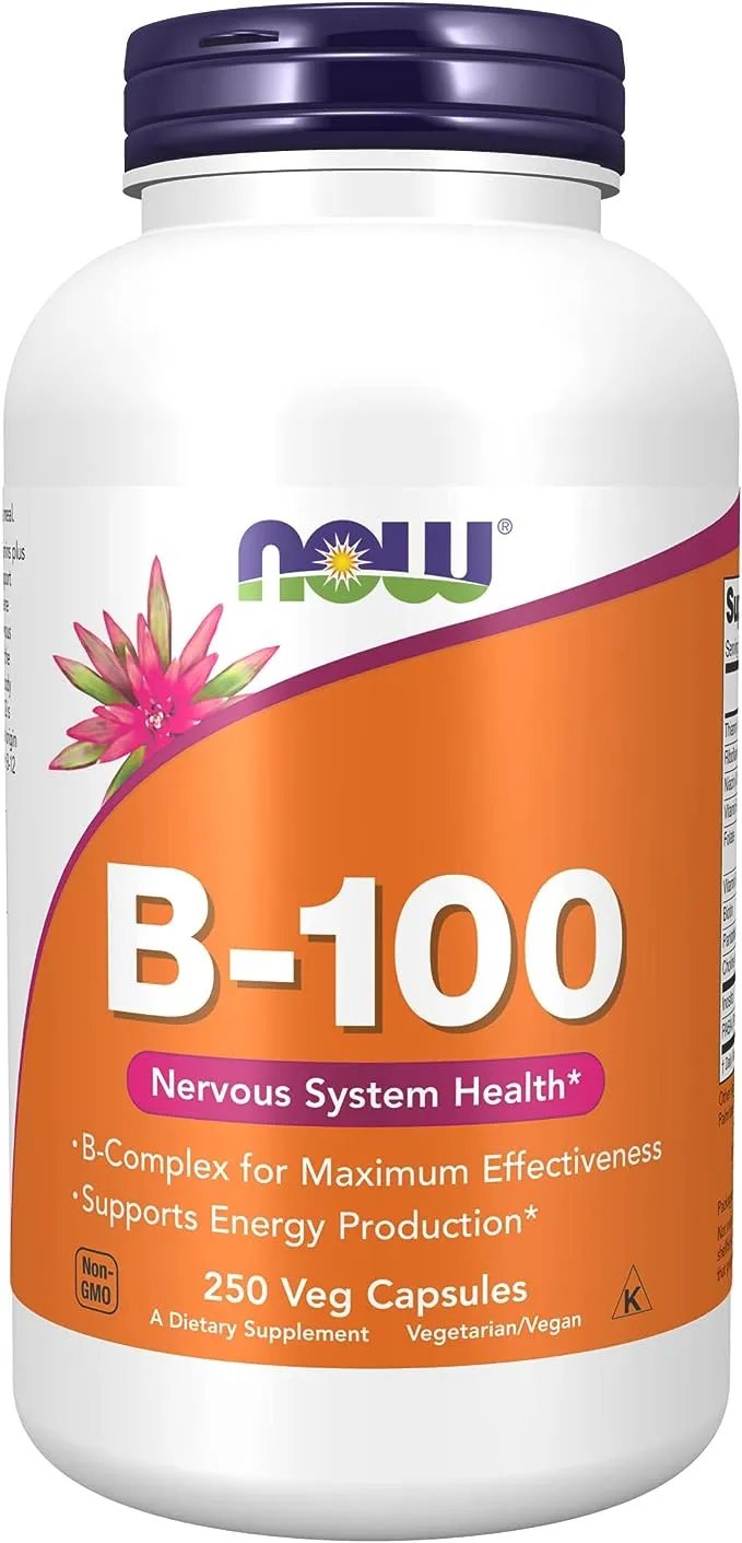 Now B-100 Vitamin Nervous System Health Dietary Supplement