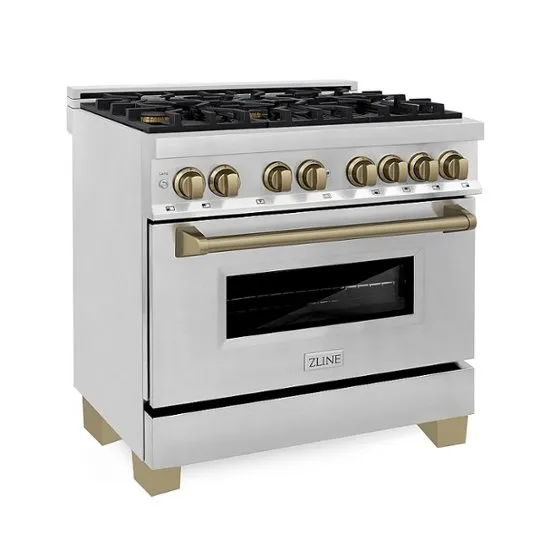 ZLINE Autograph Edition 36" 4.6 Cu. Ft. Dual Fuel Range