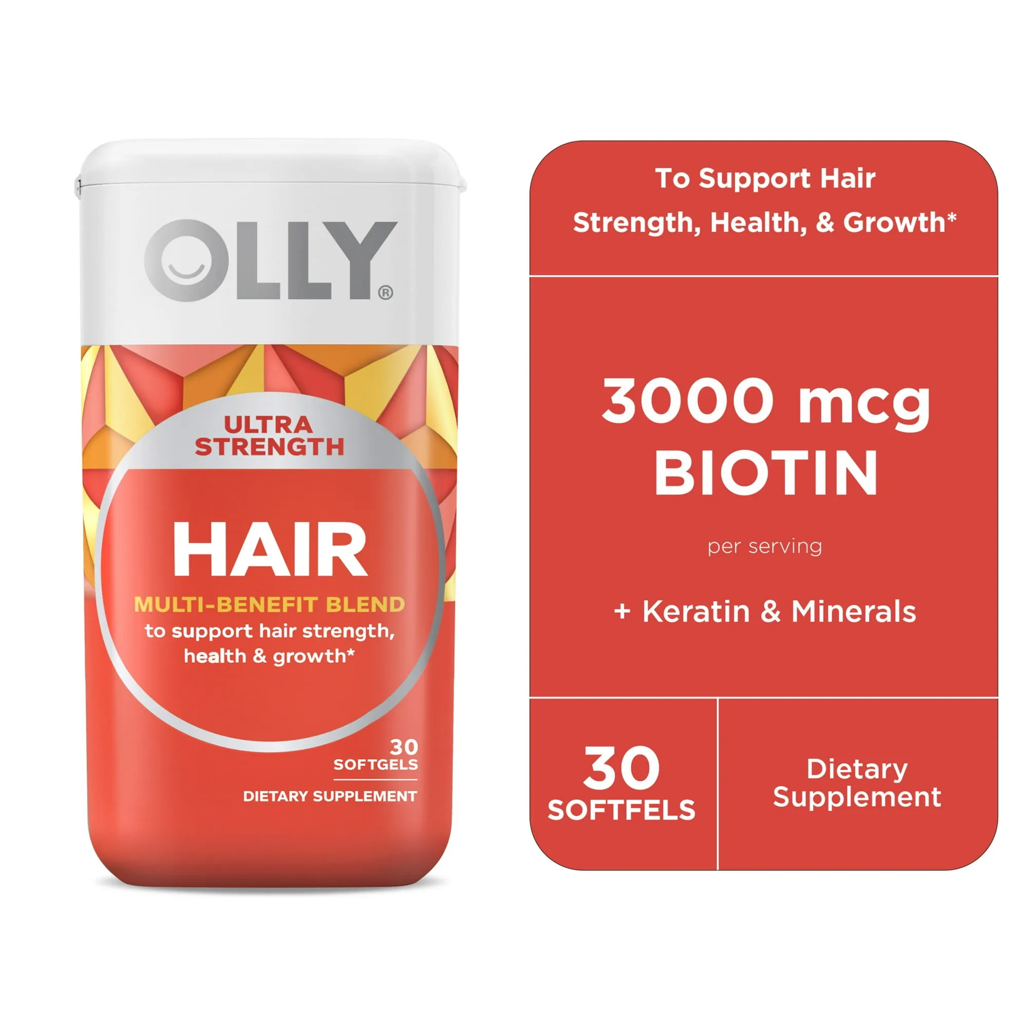 Olly Ultra Strength Hair 30 Softgels