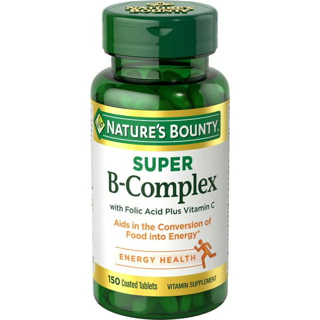 Nature's Bounty B Complex with Folic Acid Plus Vitamin C