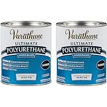 Varathane 262074-2PK Water-Based Ultimate Polyurethane, Quart, Matte Finish, 2 Pack