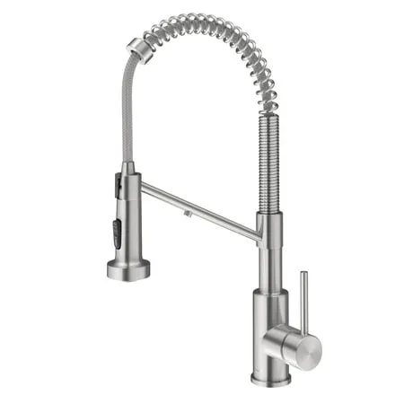 Kraus KFF-1610SFS, Bolden 2-in-1 Commercial Style Pull-Down Single Handle Water Filter Kitchen Faucet, Spot Free Stainless Steel