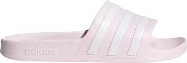 Adidas Women's Adilette Aqua Slides, Size 10, Halo Blue