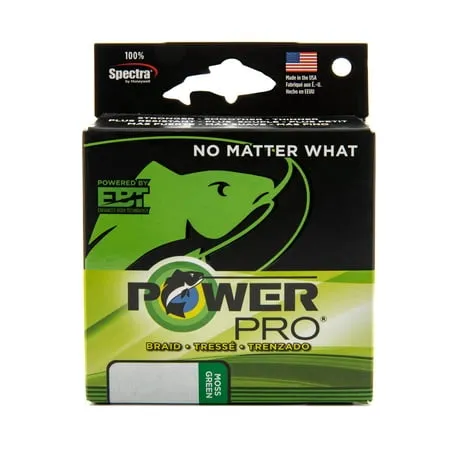 POWER PRO Spectra Fiber Braided Fishing Line, Moss Green, 500YD/50LB