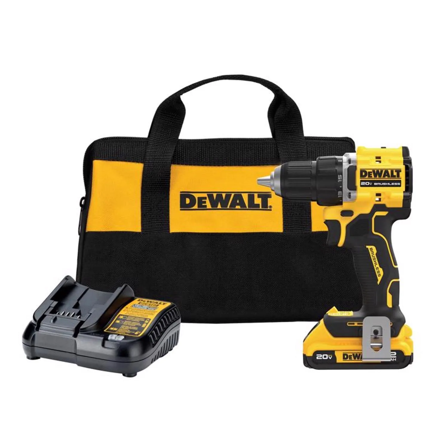 DeWALT DCD794D1 Perceuse-visseuse 1/2 sans balai sans fil COMPACTE ATOMIC 20V MAX