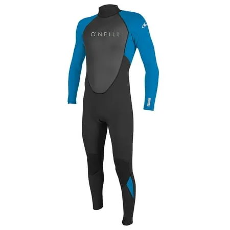 O'Neill Men's Reactor-2 3/2mm Back Zip Full Wetsuit, Black/Ocean, M