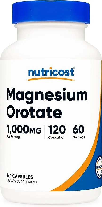 Nutricost Magnesium Orotate Supplement 1000mg Per Serving, 60 Servings, Supplement