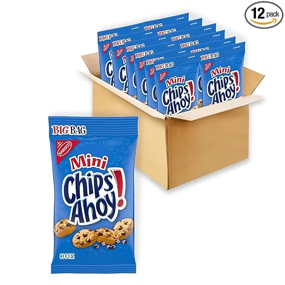 CHIPS AHOY! Mini Original Chocolate Chip Cookies, Big Bag, 12 - 3 oz Packs