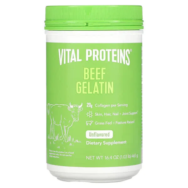 Vital Proteins, Beef Gelatin, Unflavored, 16.4 oz (465 g)