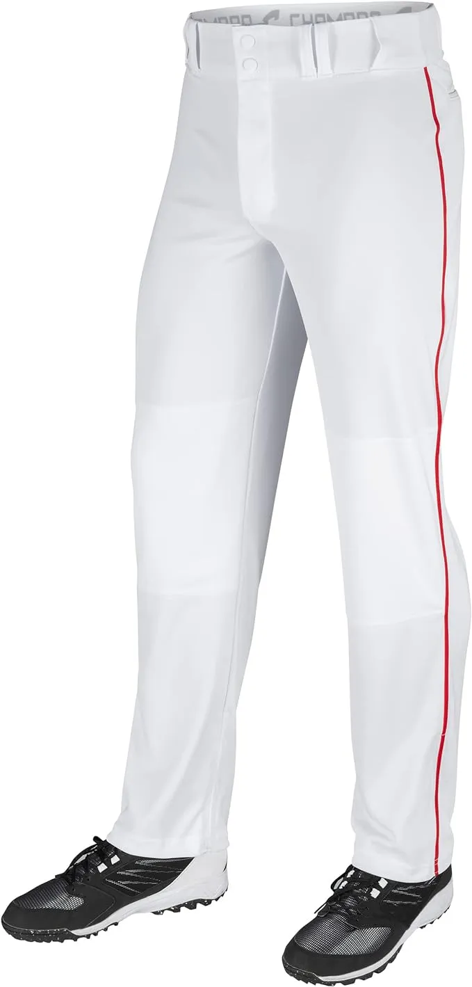 CHAMPRO Men's Standard Triple Crown Open Bottom Piped Adult Baseball Pants