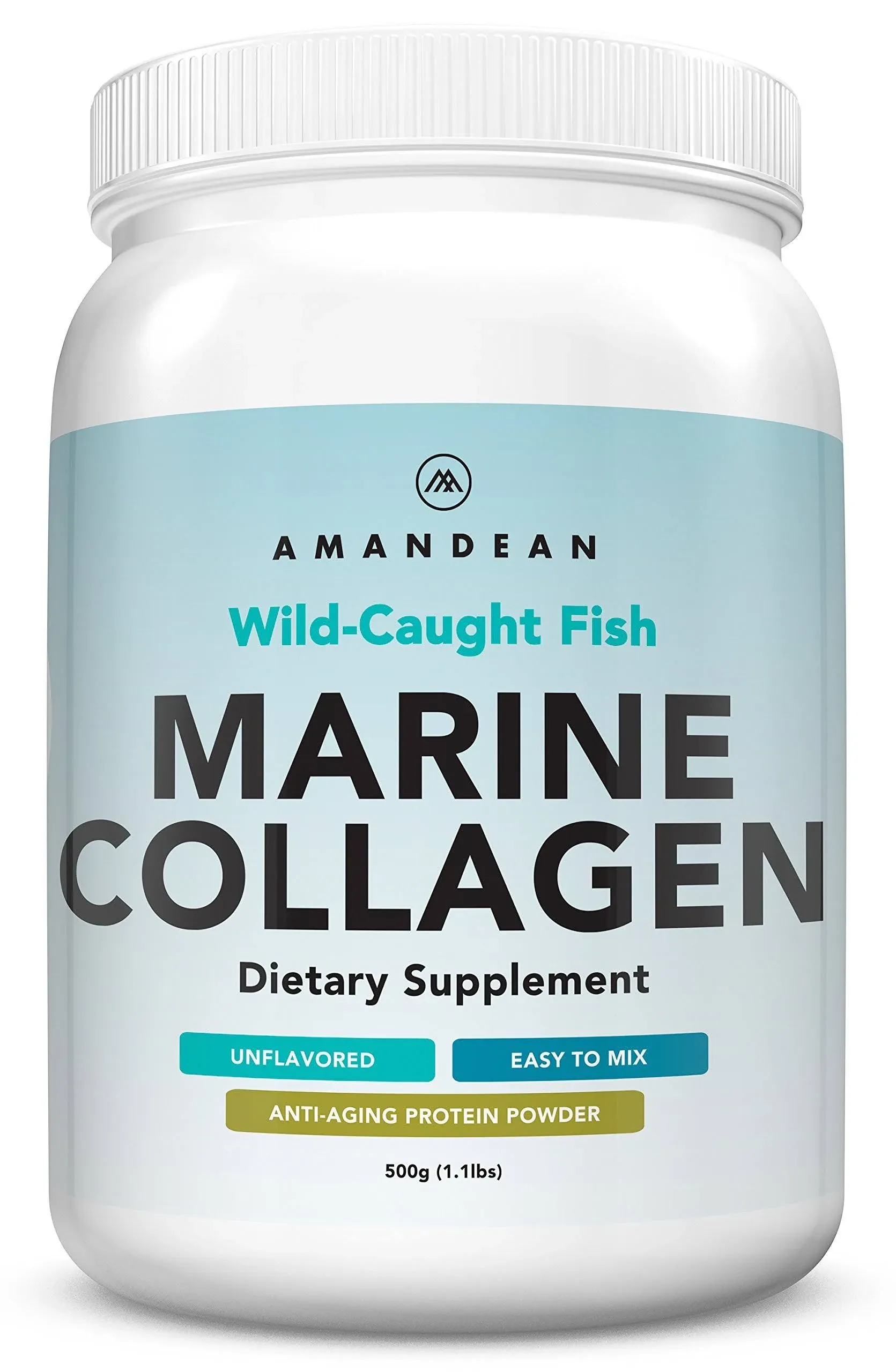 Premium Anti-Aging Marine Collagen Powder 17.6 oz | Wild-Caught Hydrolyzed Fish