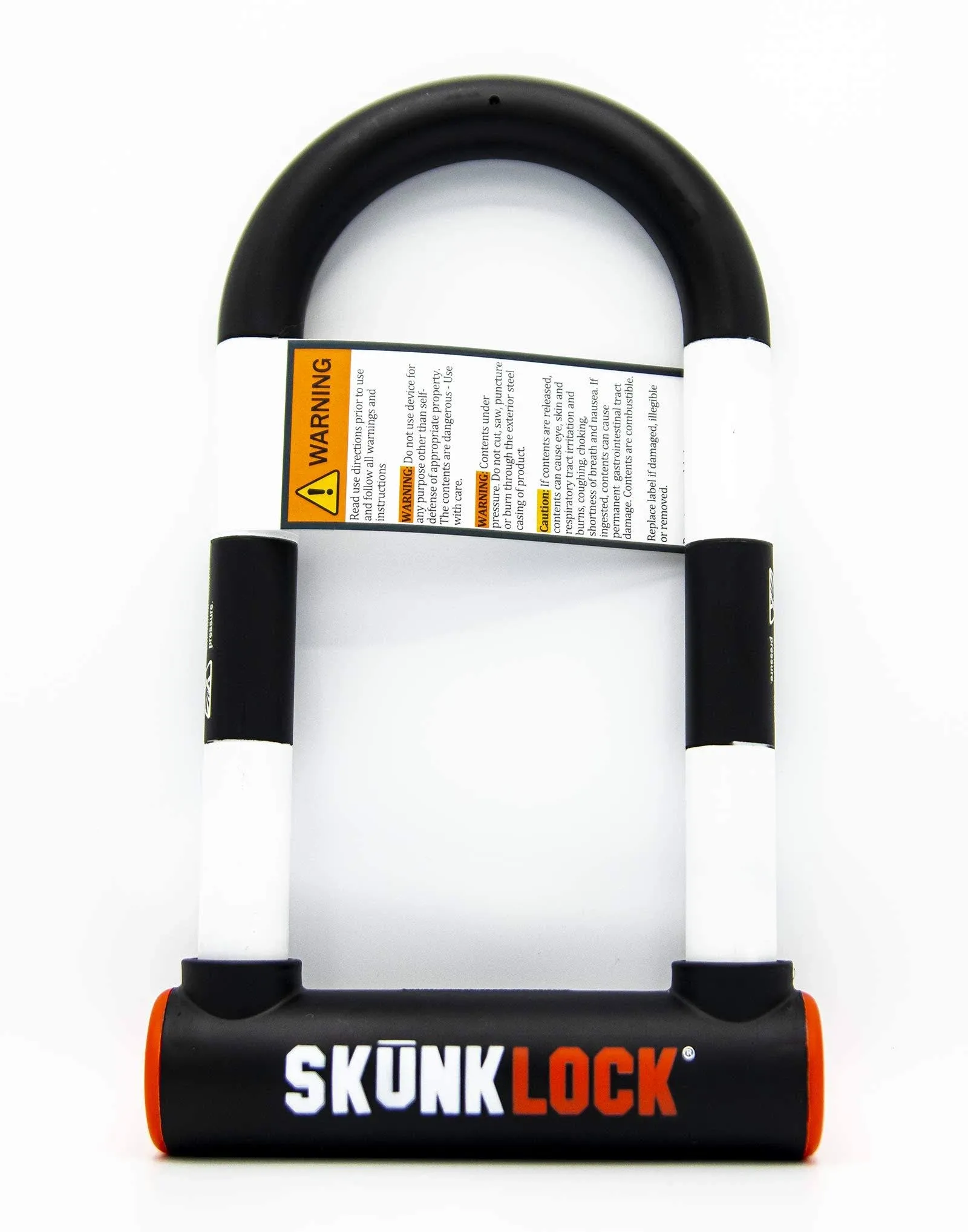 SKUNKLOCK V2 Heavy Duty Deterrent Bike U Lock with Anti-Theft Chemicals