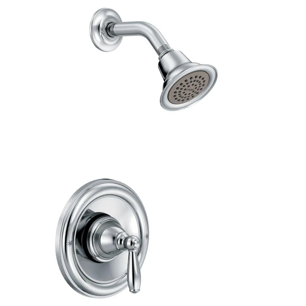 Moen Brantford Chrome 1-handle Single Function 3.5-in Round Shower Faucet (Valve Not Included) Lowes.com