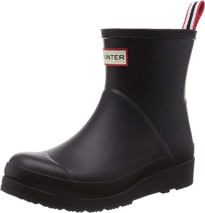 HUNTER ORIGINAL PLAY Women&#039;s Black Rain Boots (US 11/ UK 9/ EU 43)