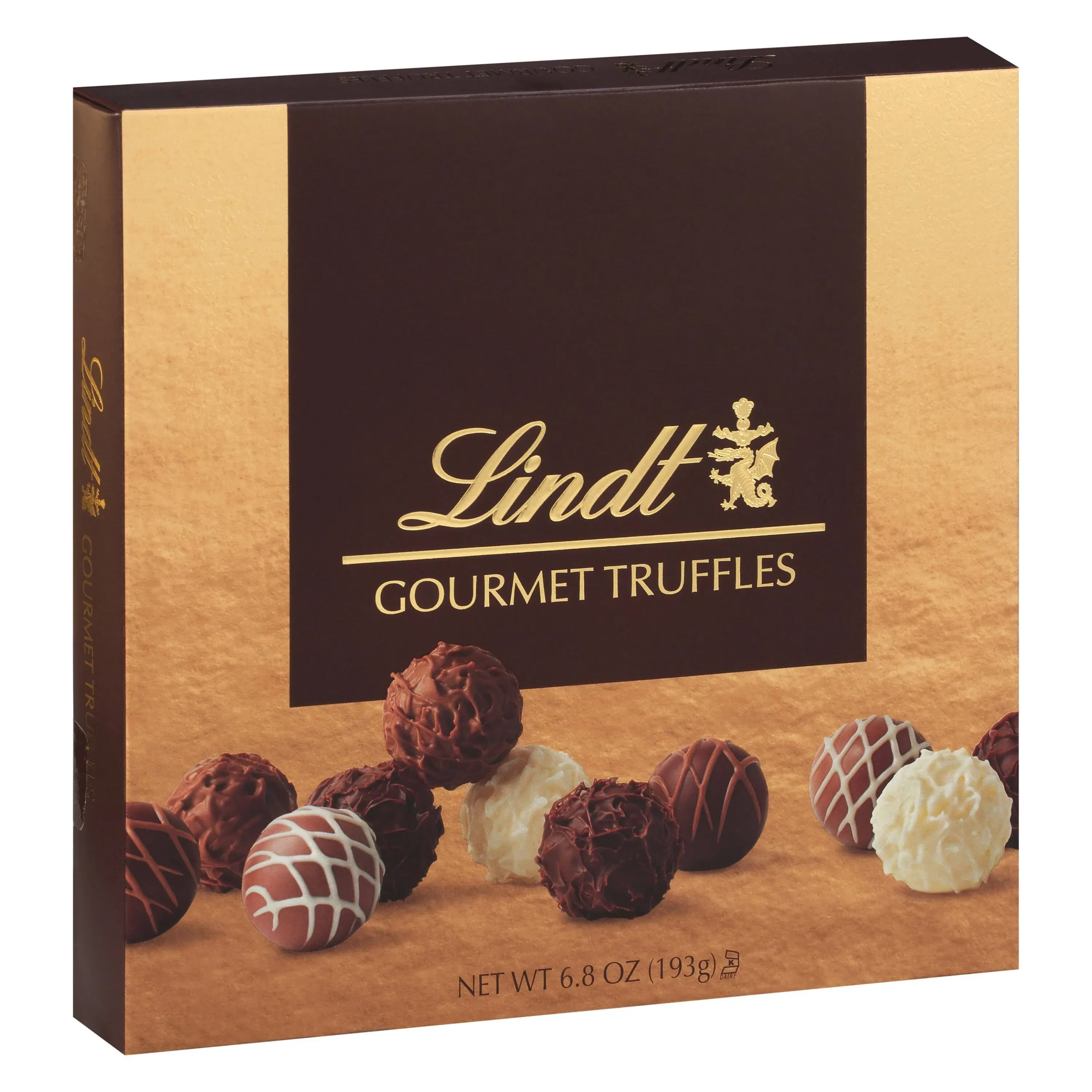 Lindt Caja de regalo de trufas de chocolate gourmet, trufas de caramelo de chocolate surtidas, 6.8 onzas