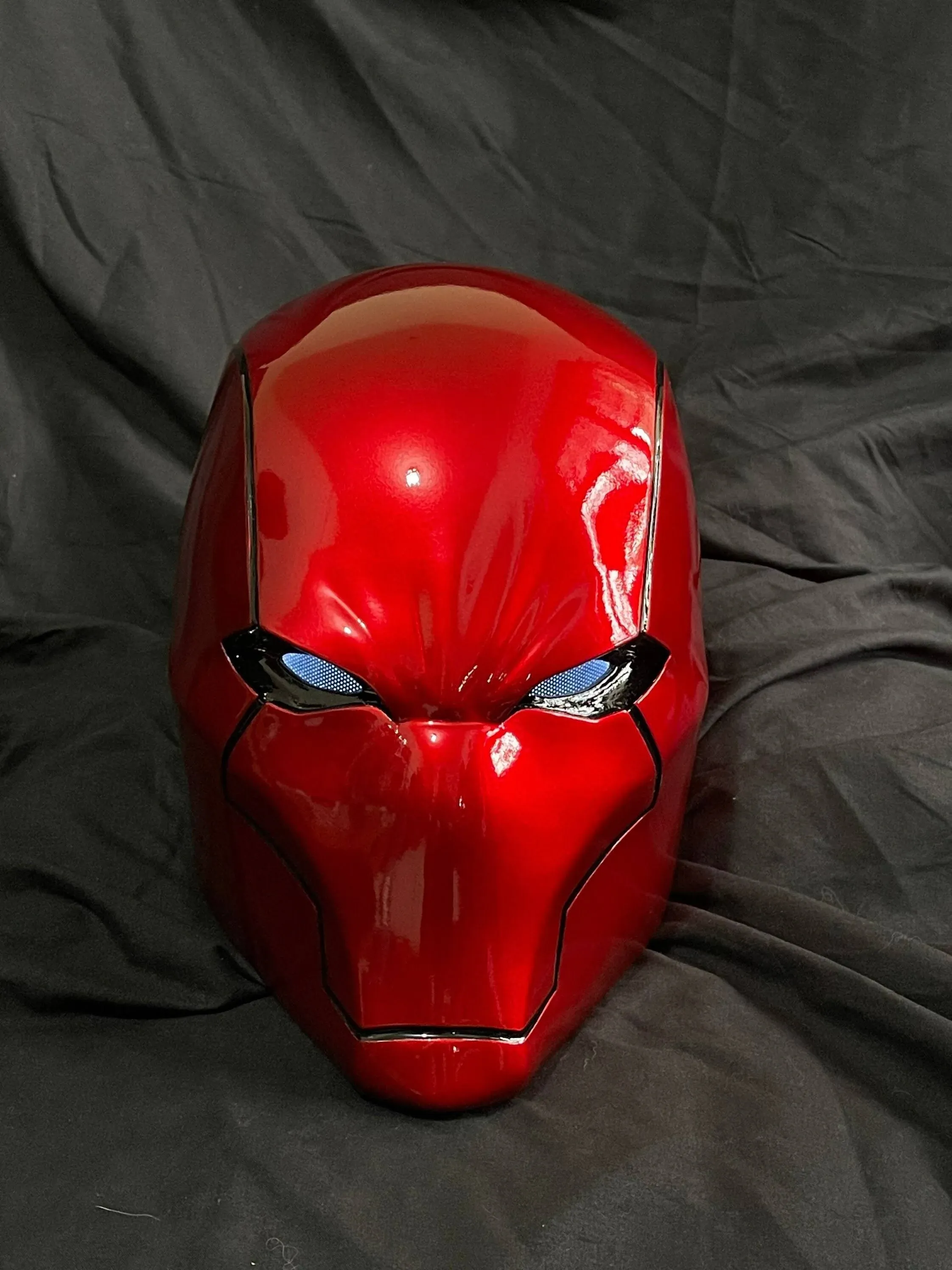 Red Hood Mask Jason's Helmet Deluxe Jason Todd Helmet Halloween Costume Props Red Hood Cosplay, Resin (buyilianmeng-SCAR-FBA)