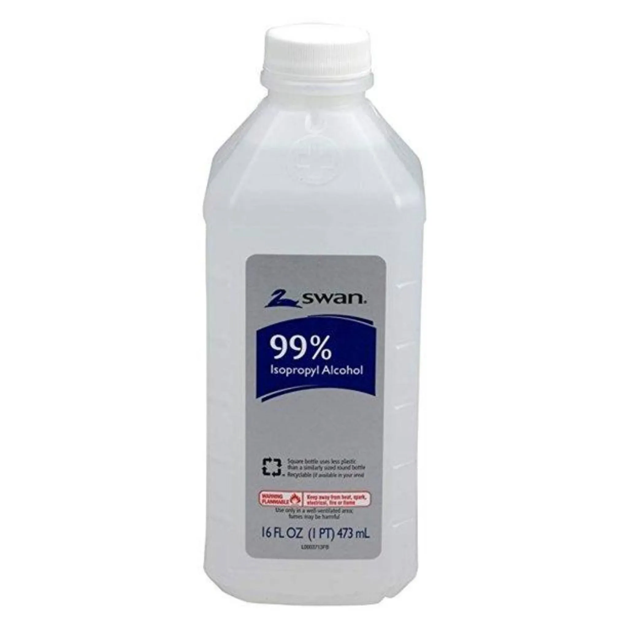 Swan 99% Isopropyl Alcohol 16oz White Cap