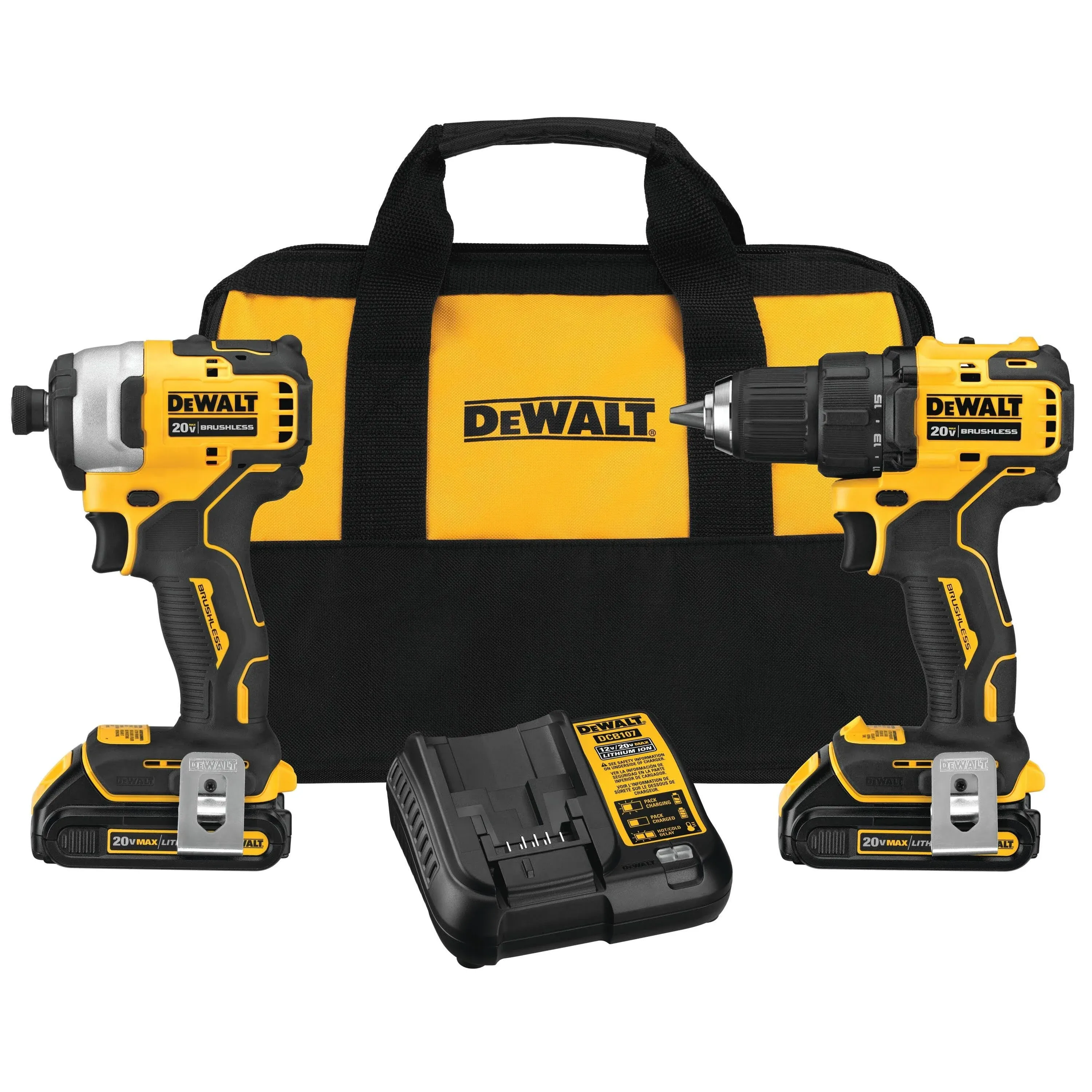 DEWALT 20V MAX Brushless Atomic Compact 2-Tool Combo Kit