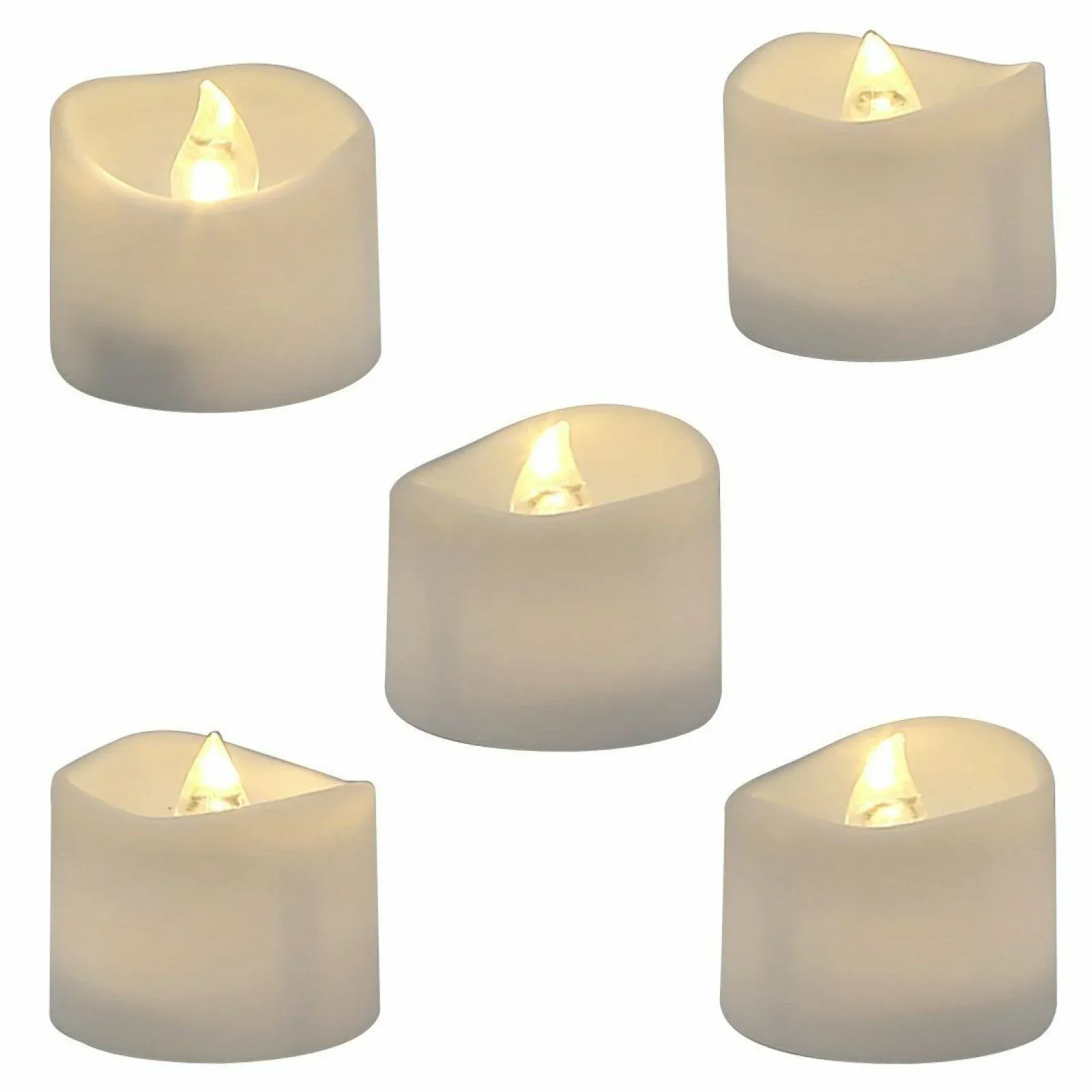 Homemory - Paquete de 12 velas LED sin llama, funciona con pilas, velas eléctricas falsas de más de 200 horas para votivo, aniversario, centro de mesa de boda, funeral, Halloween, Navidad