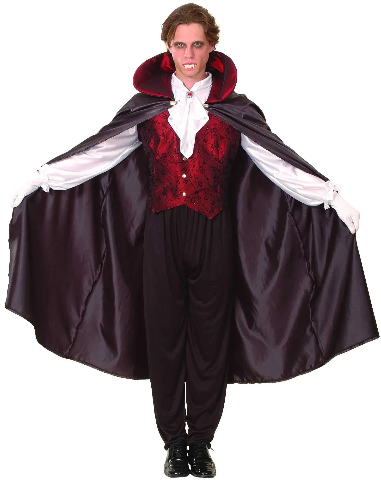 Cape avec Capuchon, Cape d'Halloween Vampire Cape Unisexe à Long Capuchon pour Adulte Cosplay Vampire Costume Halloween Costume