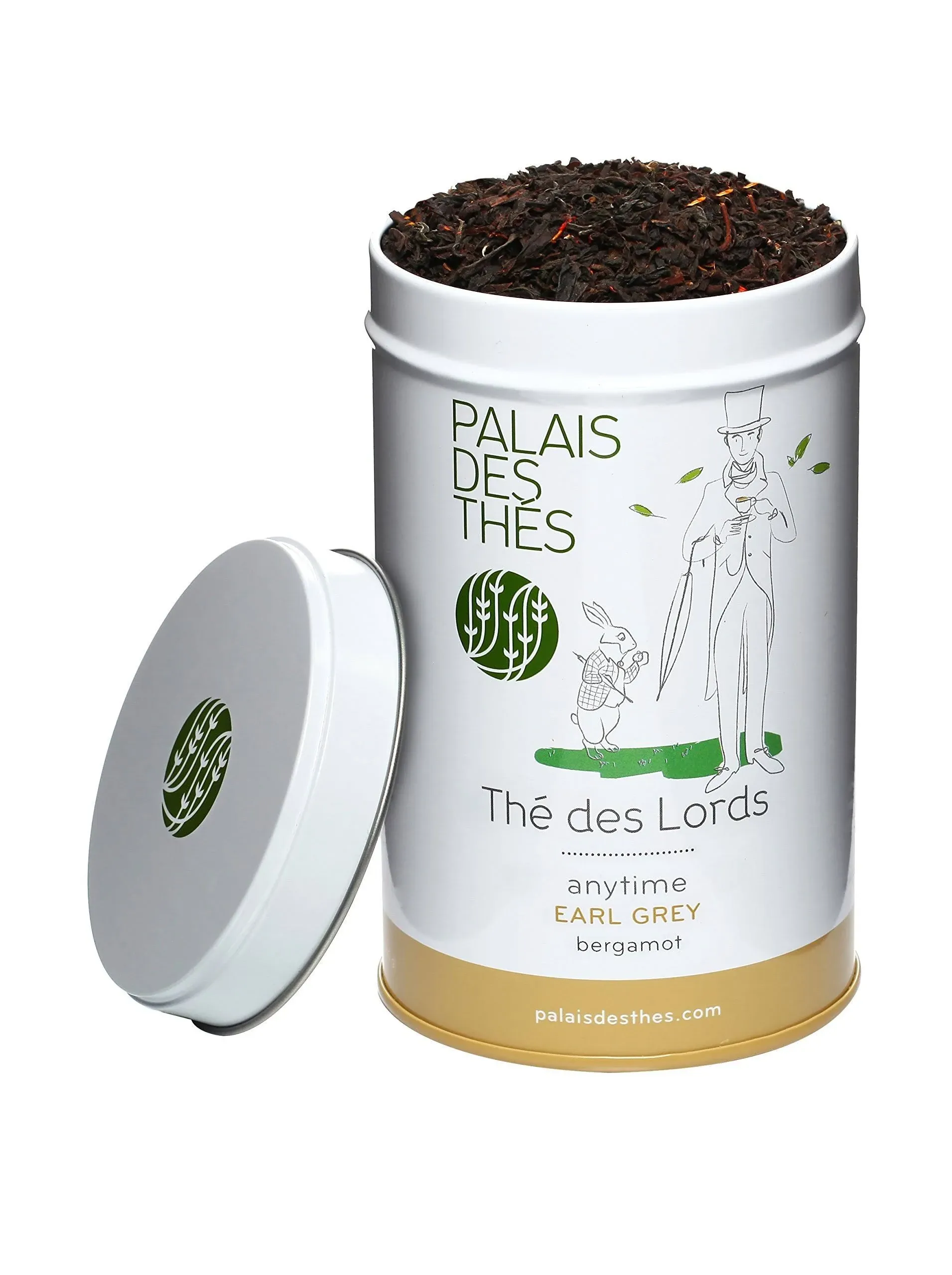 Palais des Thés - Thé des Lords - Fine Premium Gourmet Vegan Earl Grey Black Tea with Bergamot - 3.5oz Loose Leaf Metal Gift Tin