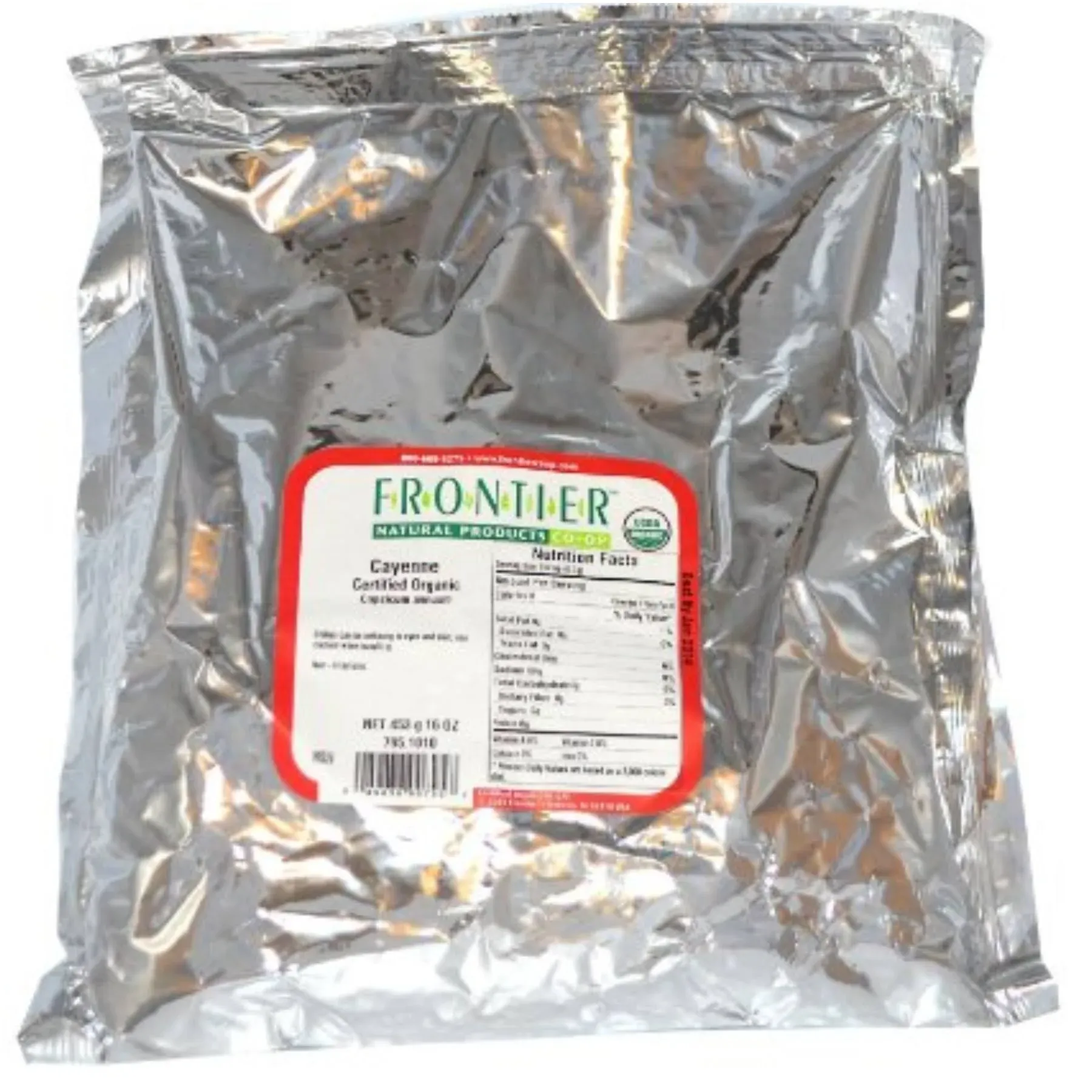 Frontier Co-op Chili Peppers Ground, Cayenne 90,000 HU, Kosher 1Lb