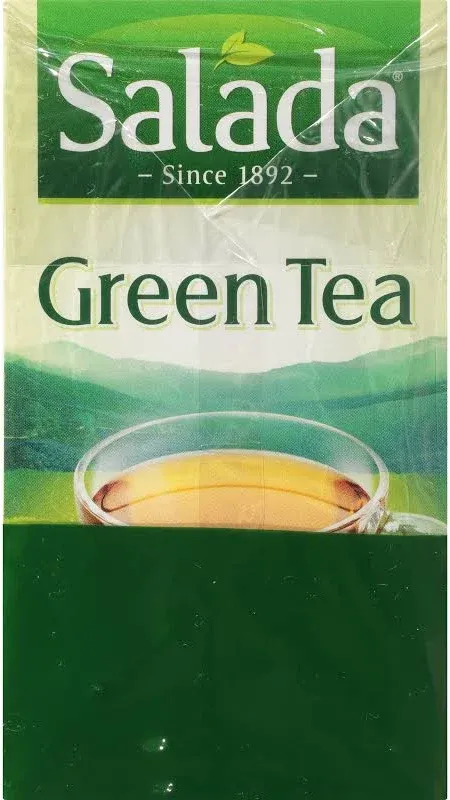 Salada Pure Green Tea Bags - 40 Count (Pack of 2 - 80 Total Bags)