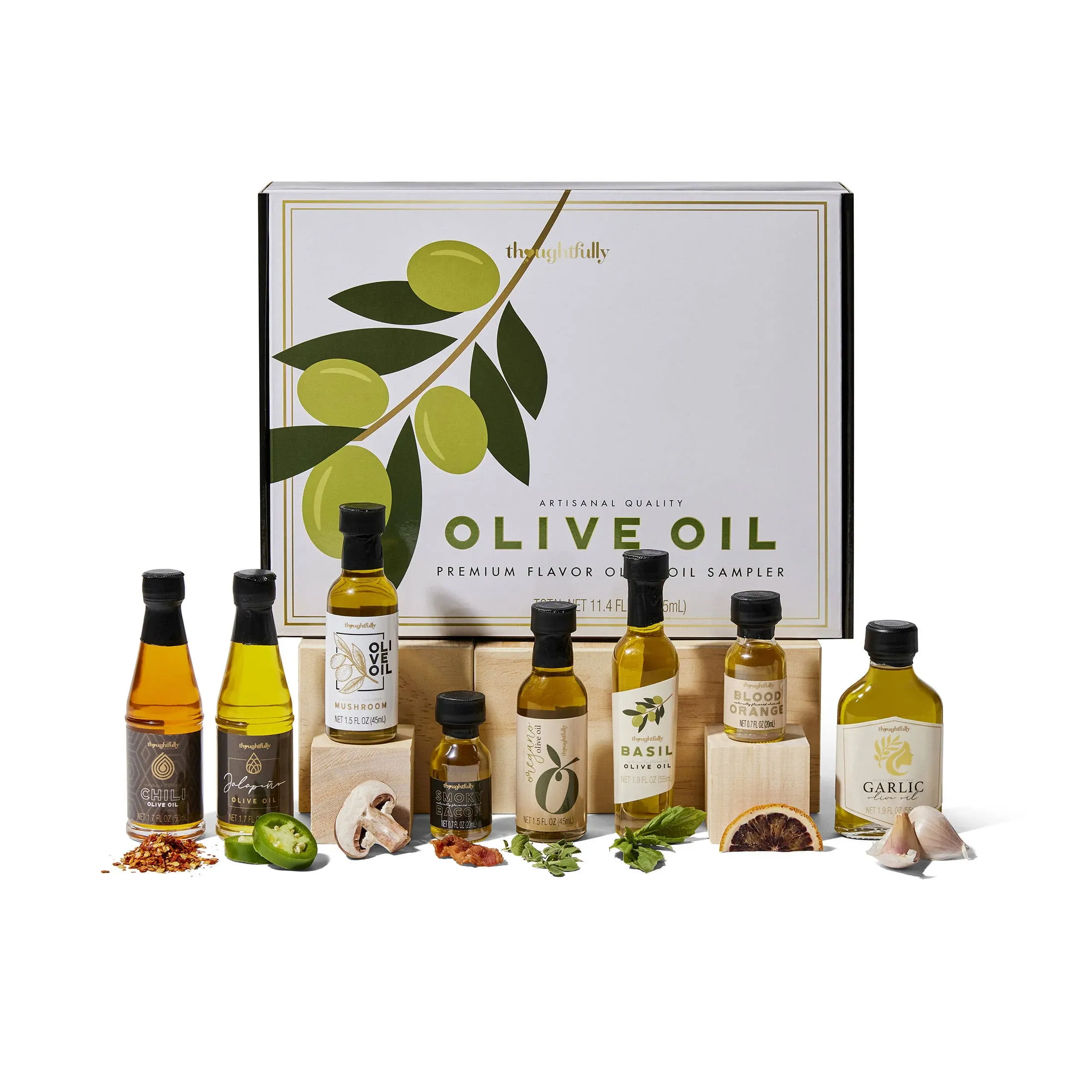 Thoughtfully Gourmet, Olive Oil Gift Set, Set of 8