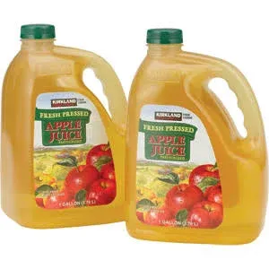 Kirkland Signature Apple Juice, 1-Gallon, 2-Pack