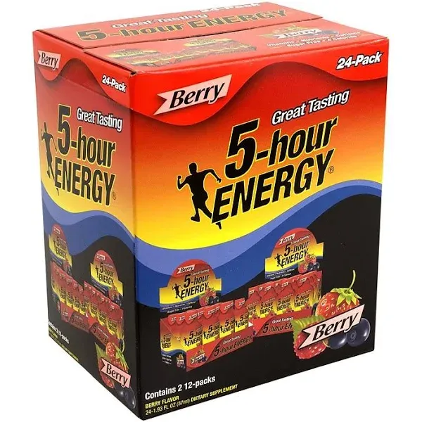 5-Hour Energy Shot Regular Strength - Berry, 24 pk./1.93 oz.