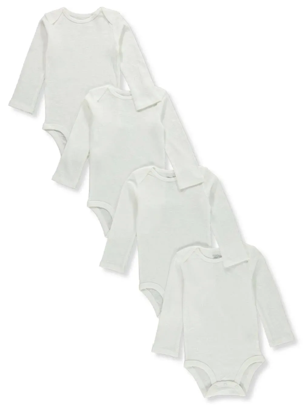 Carter's Baby 4-Pack Long-Sleeve Bodysuits 18M White