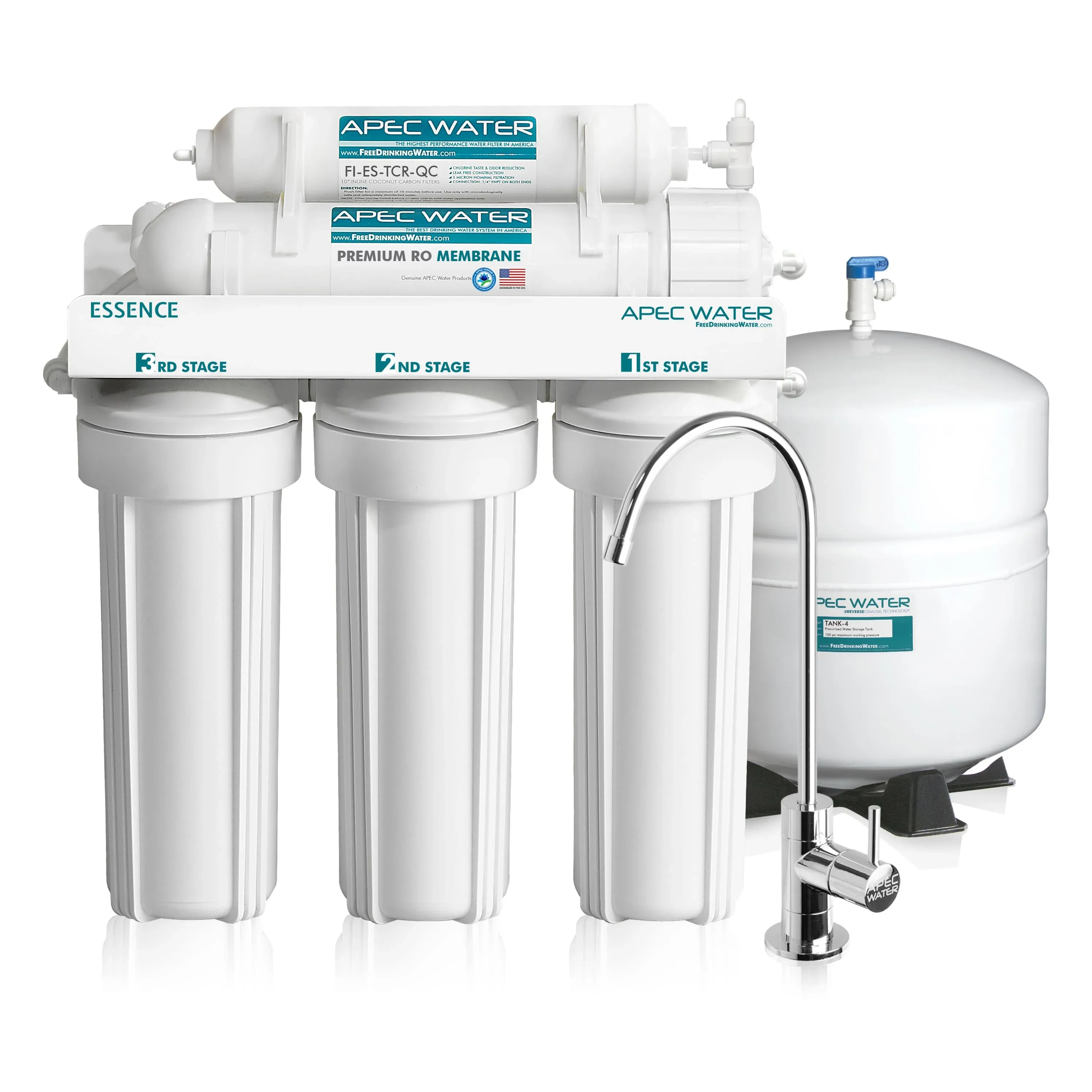 APEC Ultra Safe Reverse Osmosis Drinking Water Filter System (ESSENCE ROES-50)